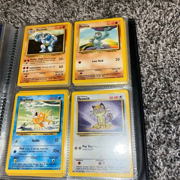 pokemon trading card game 1995 Old Cards Are 1995 non-holographic Pokmon cards